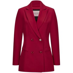 Nicowa - Cornova - Blazer - Rood - Dames - Klassieke Oversize Style
