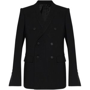 Rick Owens, Dames, Jassen, Zwart, Maat: XS Wol,