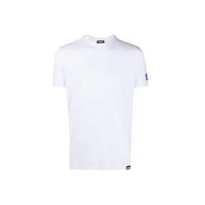 Dsquared2 Witte T-Shirt Ondergoed , White , Heren , Maat: XL