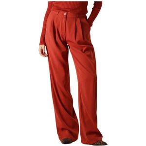 Ydence, Dames, Broeken, Rood, Maat: S