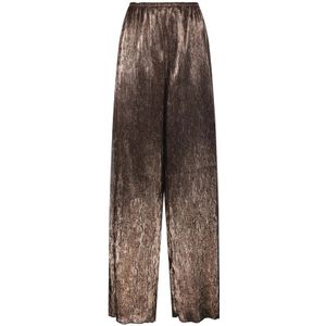 Forte Forte, Dames, Broeken, Roze, Maat: XS Poliester,