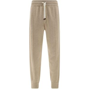 Brunello Cucinelli, Heren, Broeken, Bruin, Maat: XL
