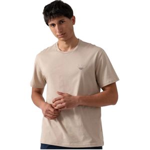 Emporio Armani, Heren, Tops, Beige, Maat: S