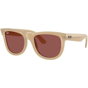 Ray-Ban, unisex, Accessoires, Beige, Maat: 50 MM Nylon,