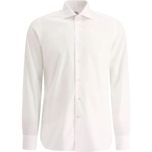 Borriello Napoli, Heren, Overhemden, Wit, Maat: 2XL Katoen,