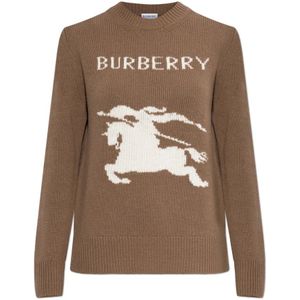 Burberry, Dames, Truien, Bruin, Maat: M