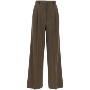 Filippa K, Dames, Broeken, Bruin, Maat: XS Wol,