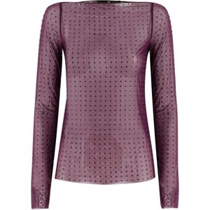 Pinko - Grape Wine Transparent Shirt - Paars - Dames