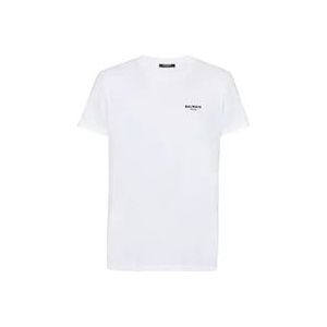 Balmain Flocked T-shirt , White , Heren , Maat: L