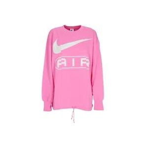 Nike Oversized Crewneck Sweatshirt Playful Pink , Pink , Dames , Maat: M