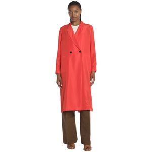 Pomandère, Dames, Mantels, Rood, Maat: S Zijde,