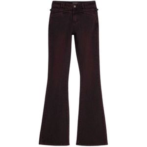 Desigual - Flared Jeans - Paars - Dames - Katoen - Stretchstof