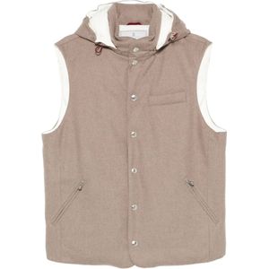 Brunello Cucinelli, Heren, Jassen, Bruin, Maat: L