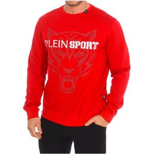 Plein Sport - Ronde Hals Sweatshirt - Grijs - Heren - Katoen