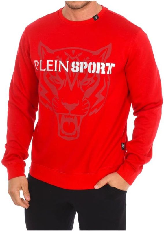 Plein Sport - Ronde Hals Sweatshirt - Grijs - Heren - Katoen