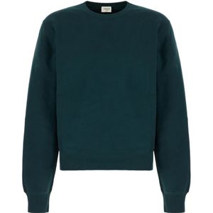 Saint Laurent, Heren, Sweatshirts & Hoodies, Blauw, Maat: XL