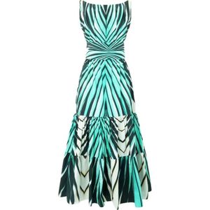 Roberto Cavalli, Dames, Jurken, Blauw, Maat: 2XS Katoen,