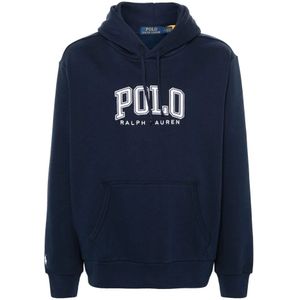 Polo Ralph Lauren, Heren, Sweatshirts & Hoodies, Blauw, Maat: 2XL Katoen,