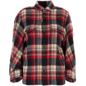 Dsquared2, Dames, Blouses & Shirts, Veelkleurig, Maat: 2XS Flanel,