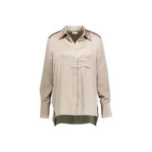 Dante 6 Louda Taupe Blouse - Dames , Beige , Dames , Maat: XL