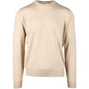 Filippo De Laurentiis, Heren, Truien, Beige, Maat: XL Wol,