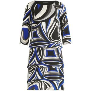 Betty Barclay - Jurk - Zwart - Multicolor - Polyester - Grafische Print