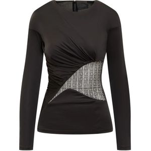 Givenchy, Dames, Tops, Zwart, Maat: XS Viscose,