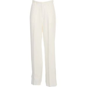 Saulina, Dames, Broeken, Wit, Maat: 2XS Poliester,