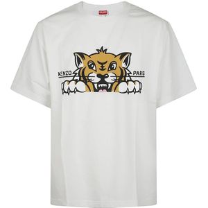 Kenzo, Heren, Tops, Wit, Maat: S Katoen,