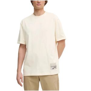 Calvin Klein, Heren, Tops, Wit, Maat: S Katoen,