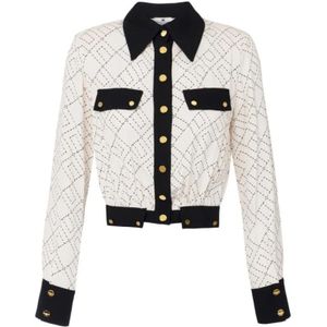 Elisabetta Franchi, Dames, Blouses & Shirts, Beige, Maat: M