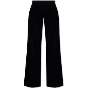 Chloé, Dames, Broeken, Blauw, Maat: XS Leer,