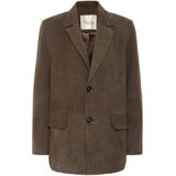 My Essential Wardrobe - Taramw Suede Blazer - Bruin - Dames