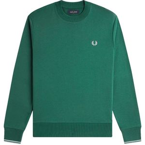 Fred Perry, Heren, Sweatshirts & Hoodies, Groen, Maat: M Katoen,