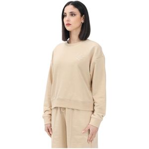 Puma, Dames, Sweatshirts & Hoodies, Beige, Maat: XS