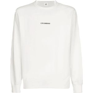 C.p. Company, Heren, Sweatshirts & Hoodies, Wit, Maat: 2XL Fleece,