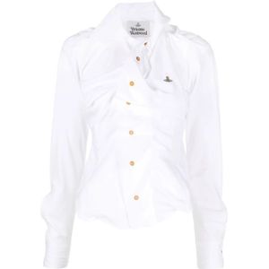 Vivienne Westwood, Dames, Blouses & Shirts, Wit, Maat: S Katoen,