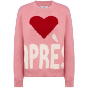 MC2 Saint Barth, Dames, Truien, Roze, Maat: M Wol,