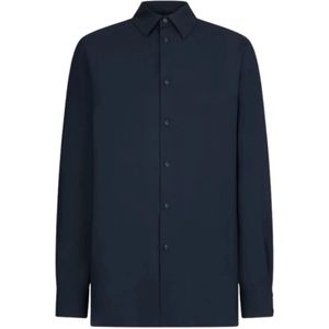 Dondup, Dames, Blouses & Shirts, Blauw, Maat: XS Wol,