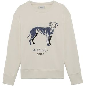 Autry, Heren, Sweatshirts & Hoodies, Beige, Maat: L Katoen,