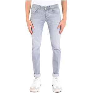 Dondup, Heren, Jeans, Grijs, Maat: W35 Denim,