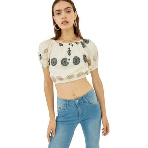 Silvian Heach, Dames, Tops, Beige, Maat: 2XS