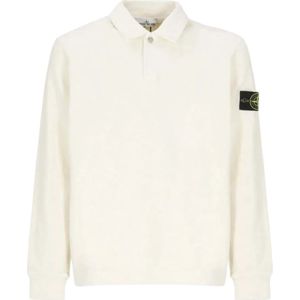 Stone Island, Heren, Tops, Wit, Maat: L