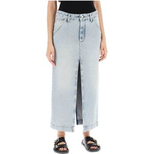 Darkpark, Dames, Rokken, Blauw, Maat: W26 Denim,