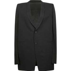 Rick Owens, Heren, Jassen, Zwart, Maat: M Linnen,