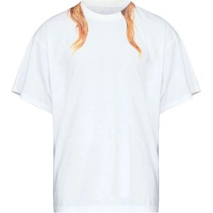 MM6 Maison Margiela, Heren, Tops, Wit, Maat: M