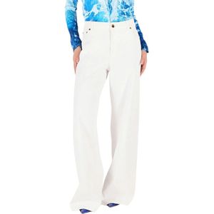 Roberto Cavalli, Dames, Jeans, Wit, Maat: XS Denim,