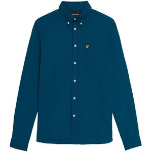 Lyle & Scott, Heren, Overhemden, Blauw, Maat: XL Katoen,