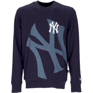 New Era, Heren, Sweatshirts & Hoodies, Blauw, Maat: XL Katoen,