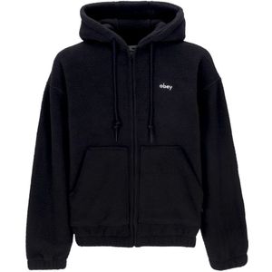 Obey, Heren, Sweatshirts & Hoodies, Zwart, Maat: S Zijde,